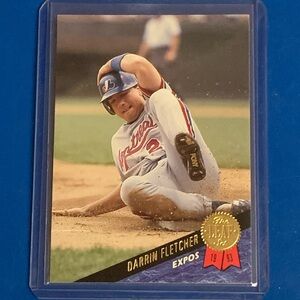 Darrin Fletcher #165 1993 Leaf Baseball Trading Card